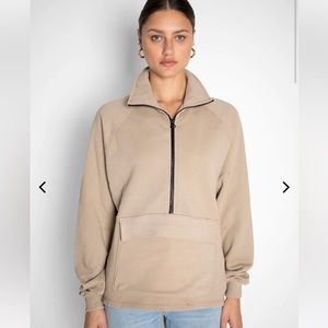 The Range NYC vintage terry zip pullover